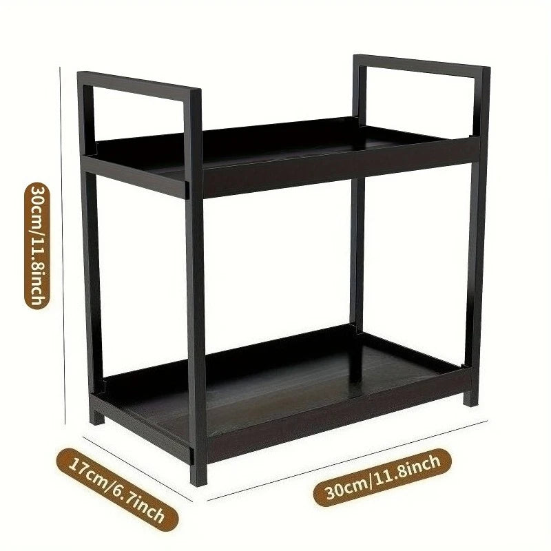 Zanekio™ Organiseur 2 niveaux pour salle de bain et comptoir
