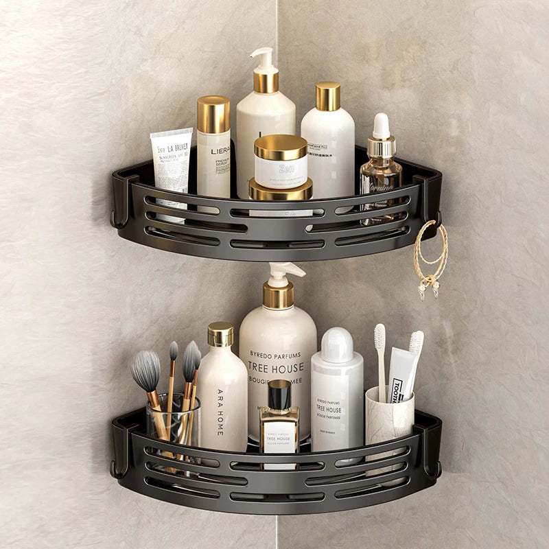 Zanekio™ Étagère d’angle adhésive pour salle de bain