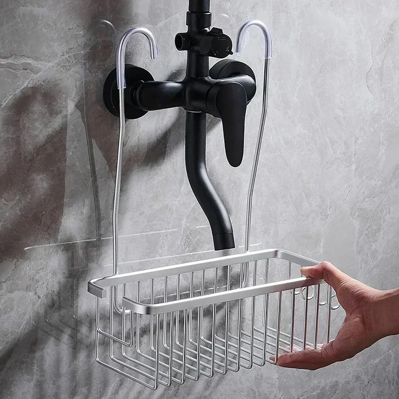 Zanekio™ Étagère de Douche Murale Sans Perçage – Panier de Rangement
