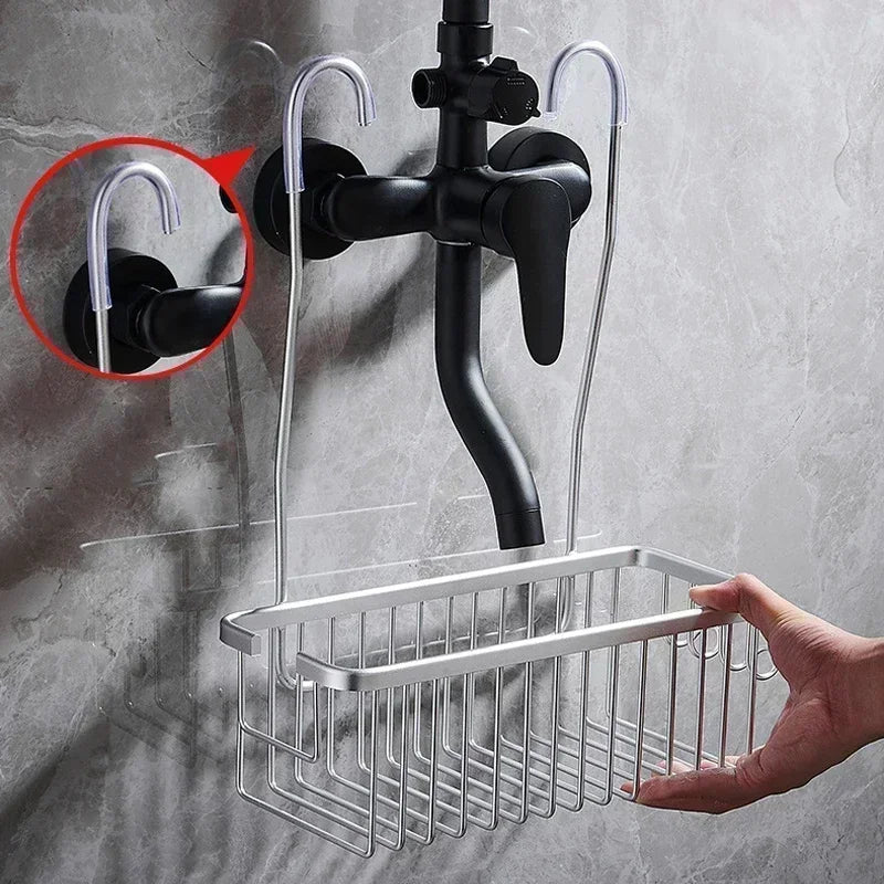 Zanekio™ Étagère de Douche Murale Sans Perçage – Panier de Rangement