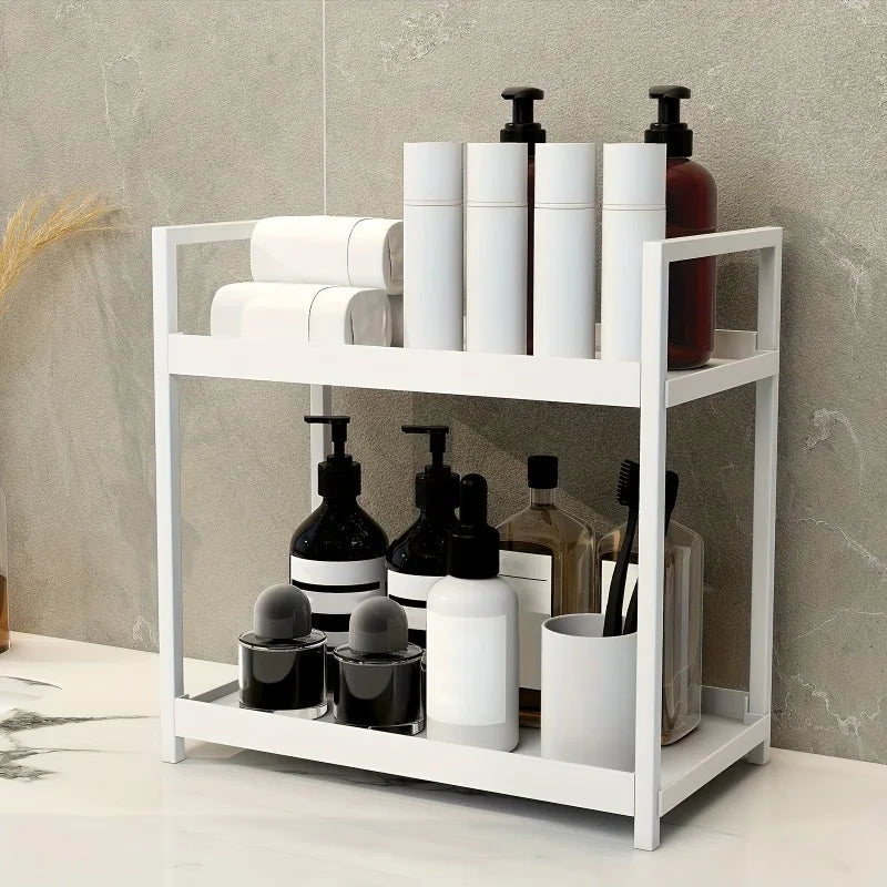Zanekio™ Organiseur 2 niveaux pour salle de bain et comptoir