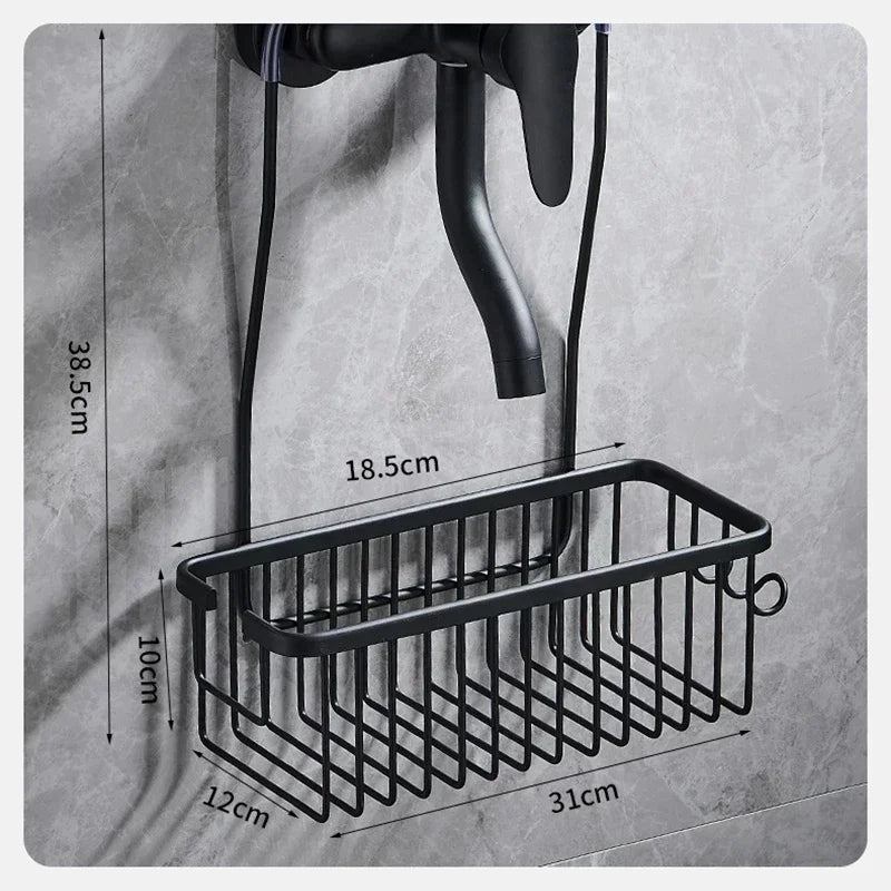Zanekio™ Étagère de Douche Murale Sans Perçage – Panier de Rangement