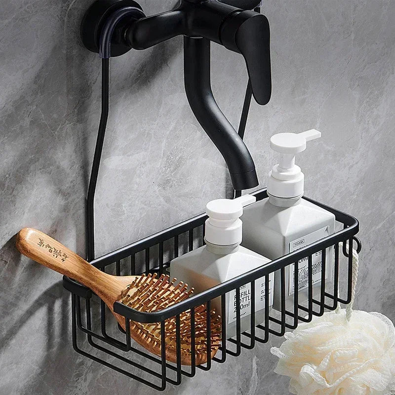 Zanekio™ Étagère de Douche Murale Sans Perçage – Panier de Rangement