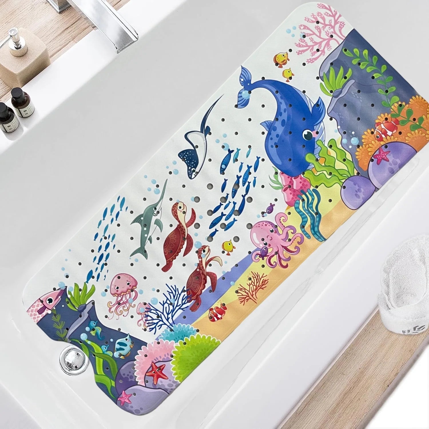 Zanekio™ Tapis de bain antidérapant 40 × 100 cm