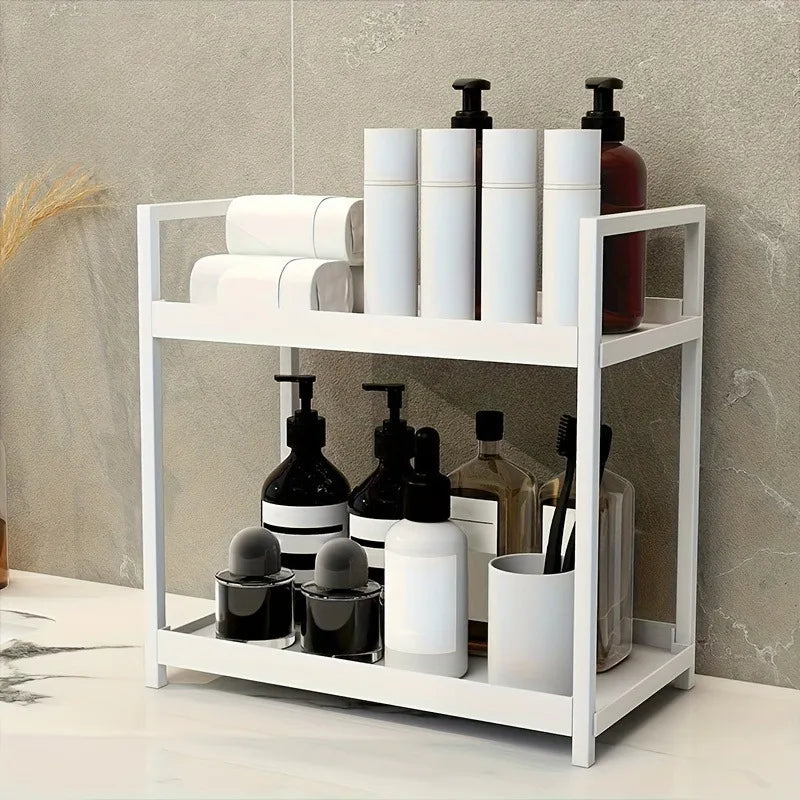 Zanekio™ Organiseur 2 niveaux pour salle de bain et comptoir