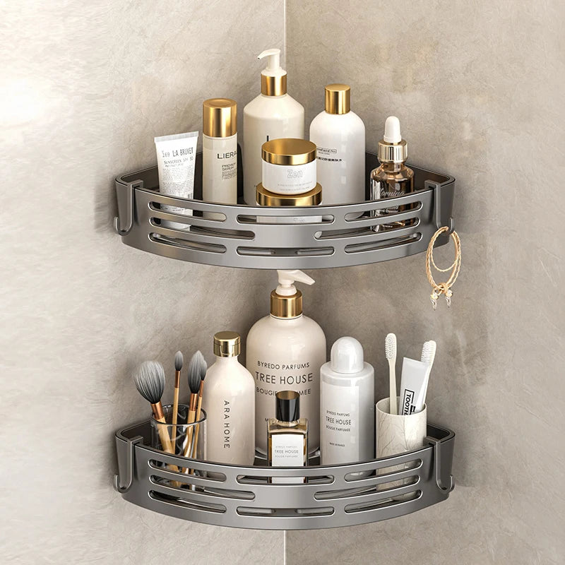 Zanekio™ Étagère d’angle adhésive pour salle de bain
