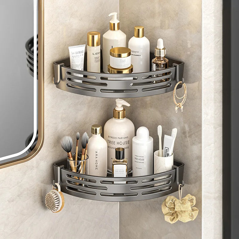 Zanekio™ Étagère d’angle adhésive pour salle de bain