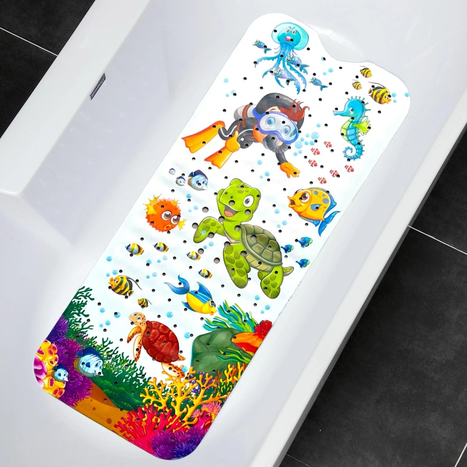 Zanekio™ Tapis de bain antidérapant 40 × 100 cm