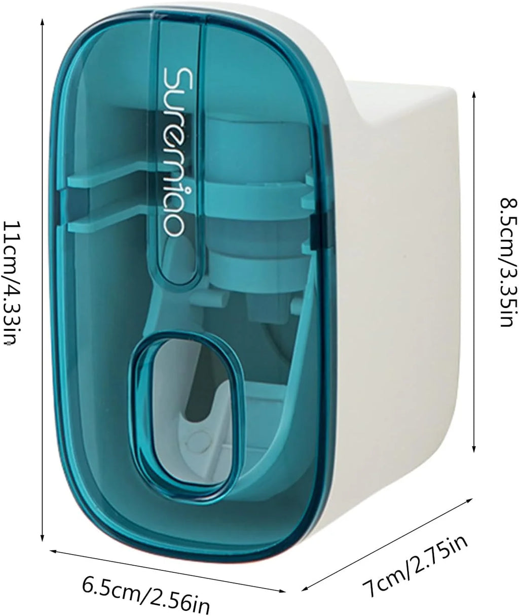 Zanekio™ Porte-Brosses à Dents Mural avec Distributeur Automatique de Dentifrice