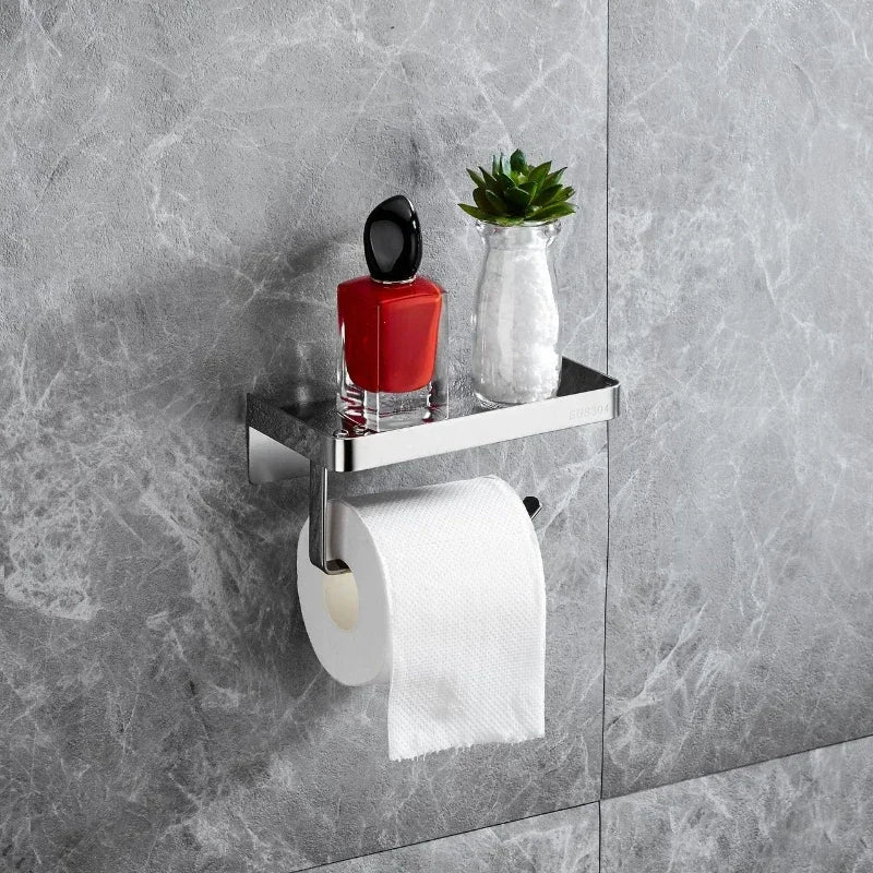 Zanekio™ Porte-Papier Toilette Mural en Acier Inoxydable avec Étagère