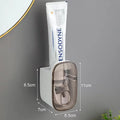 Zanekio™ Porte-Brosses à Dents Mural avec Distributeur Automatique de Dentifrice