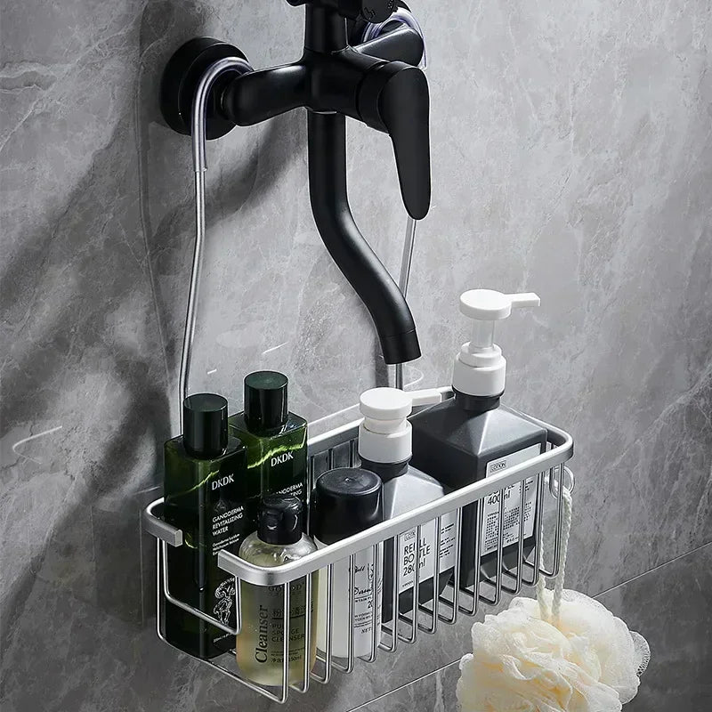Zanekio™ Étagère de Douche Murale Sans Perçage – Panier de Rangement