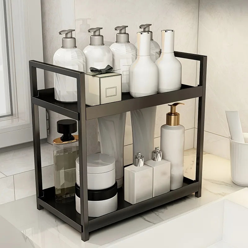 Zanekio™ Organiseur 2 niveaux pour salle de bain et comptoir