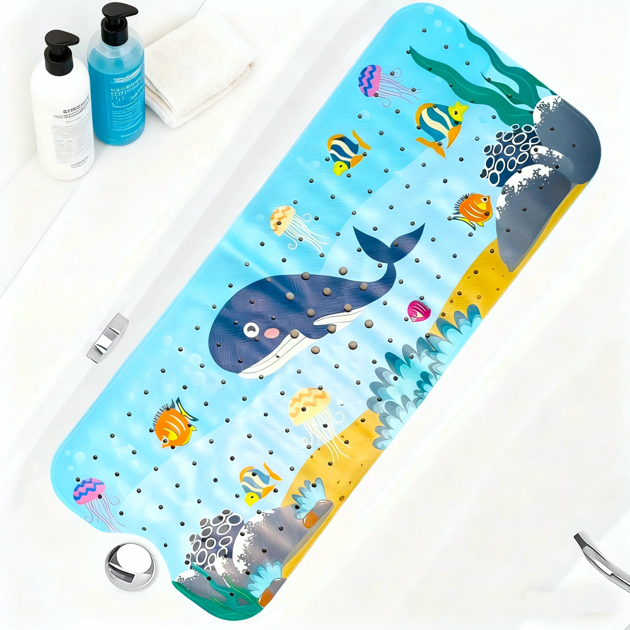 Zanekio™ Tapis de bain antidérapant 40 × 100 cm