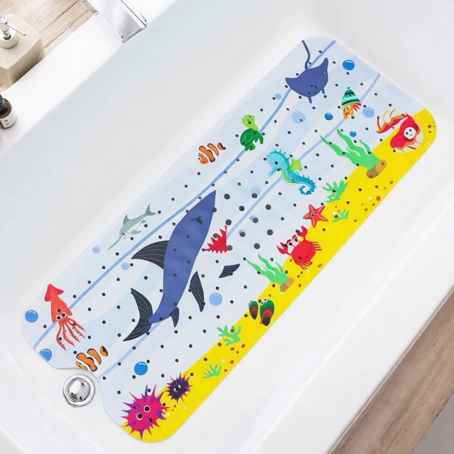 Zanekio™ Tapis de bain antidérapant 40 × 100 cm