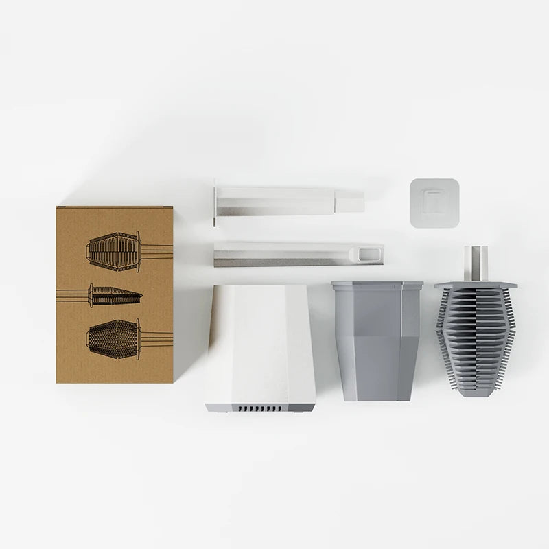 Zanekio™ Brosse WC Murale en Silicone avec Support Design