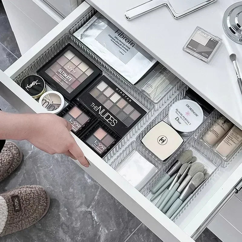 Zanekio™ Organiseur de Tiroir Transparent – Boîtes de Rangement Modulables