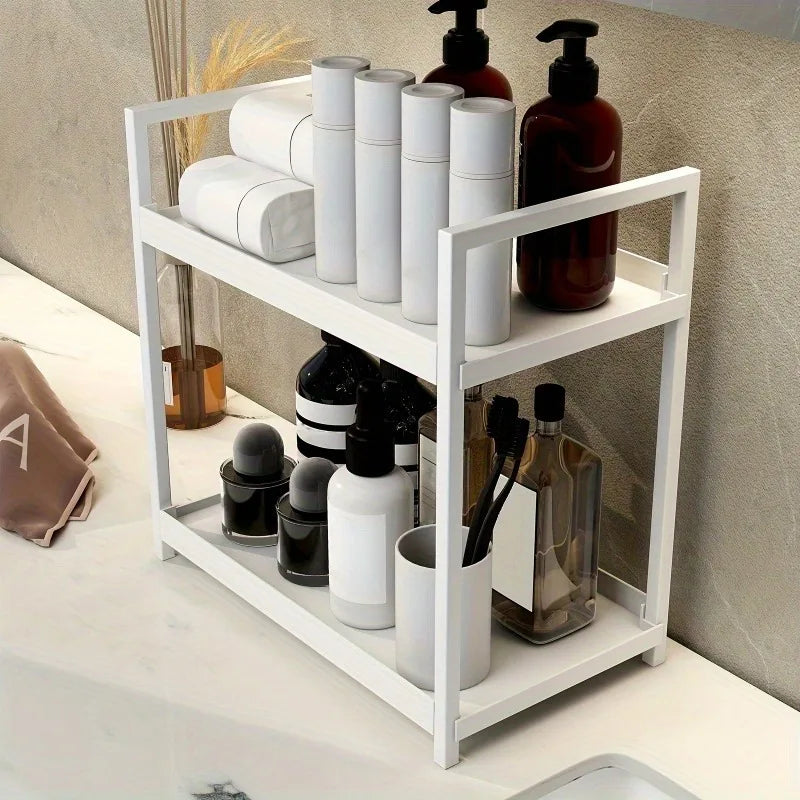 Zanekio™ Organiseur 2 niveaux pour salle de bain et comptoir