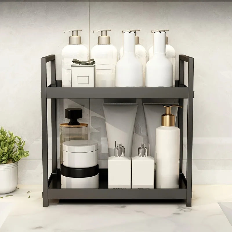 Zanekio™ Organiseur 2 niveaux pour salle de bain et comptoir