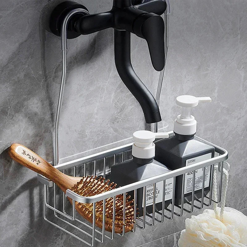 Zanekio™ Étagère de Douche Murale Sans Perçage – Panier de Rangement