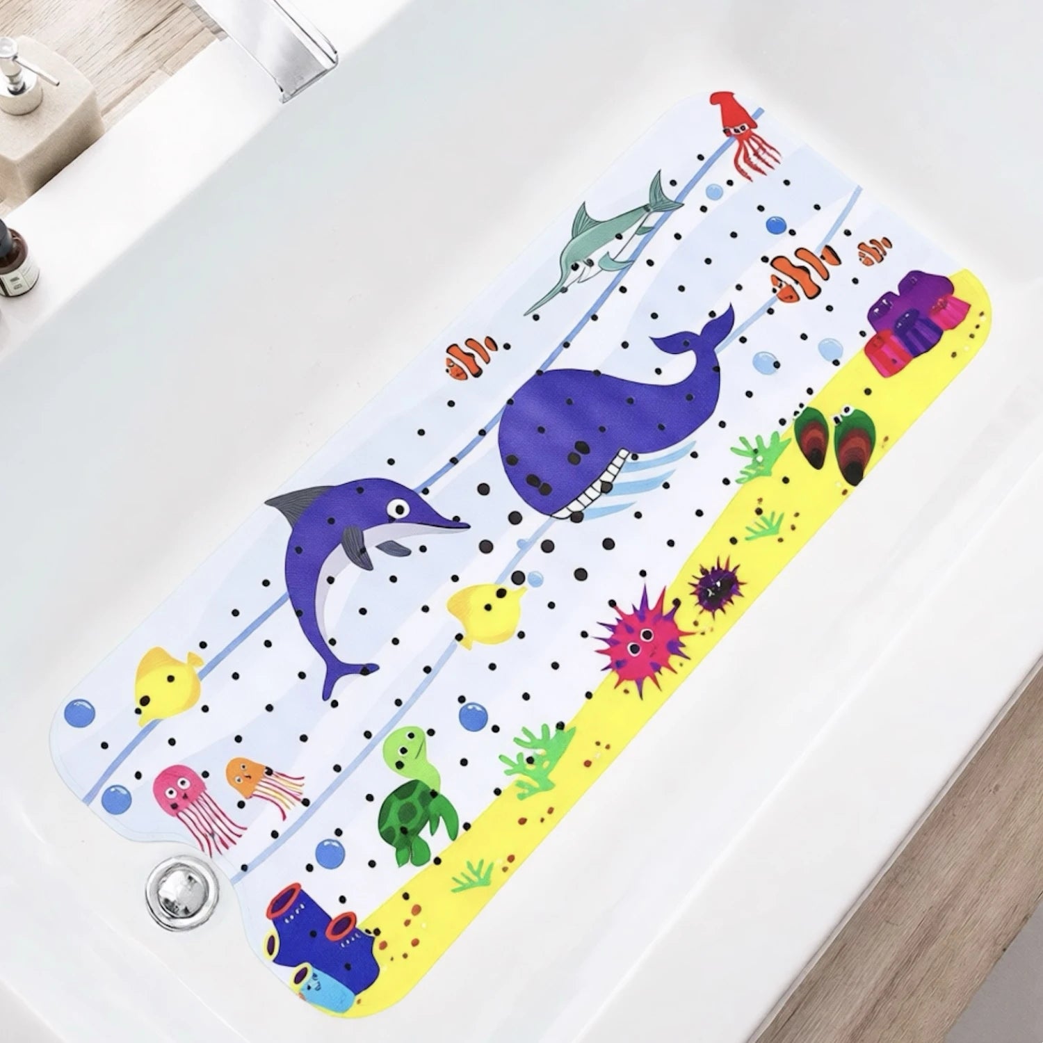 Zanekio™ Tapis de bain antidérapant 40 × 100 cm