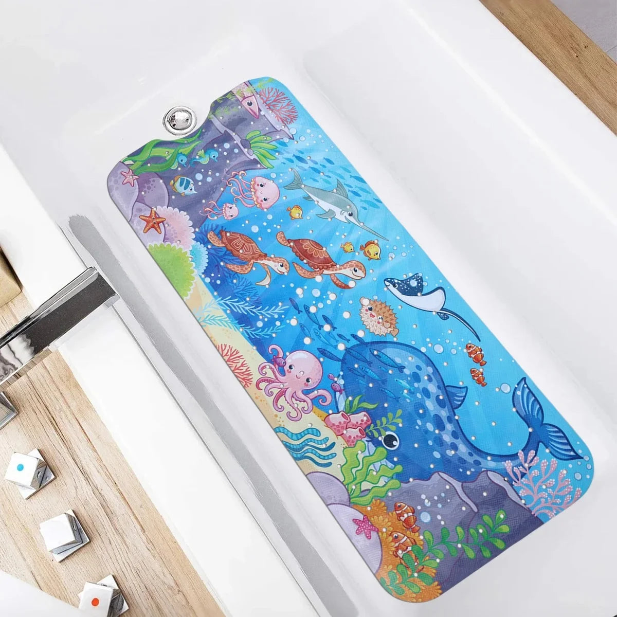 Zanekio™ Tapis de bain antidérapant 40 × 100 cm