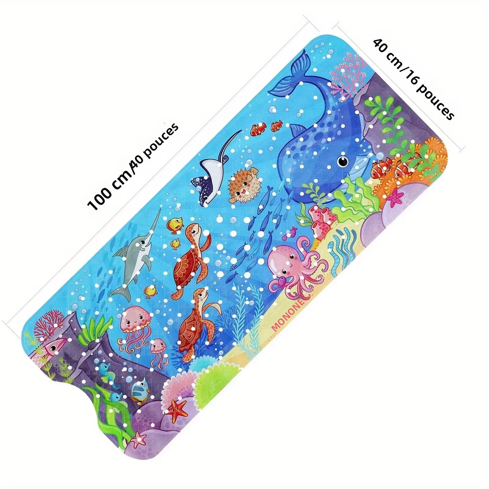 Zanekio™ Tapis de bain antidérapant 40 × 100 cm